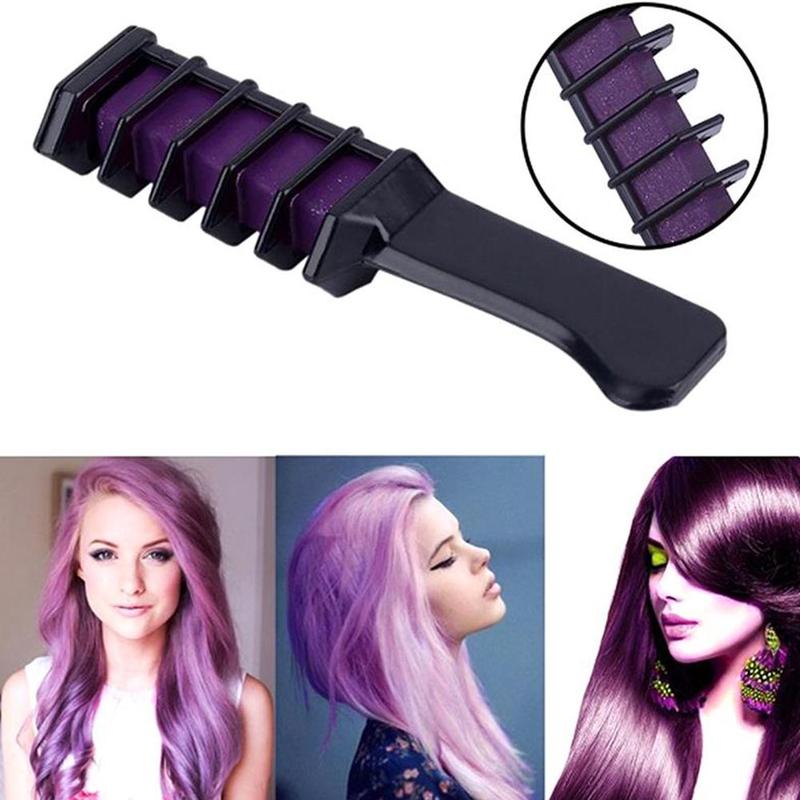 Temporary Mini Disposable Crayons Hair Color Dyeing Mascara Dye Chalk Box With Brush - Hayah Glow