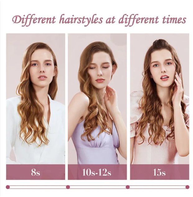 3-in-1 Electric Heating Curler - Hayah Glow