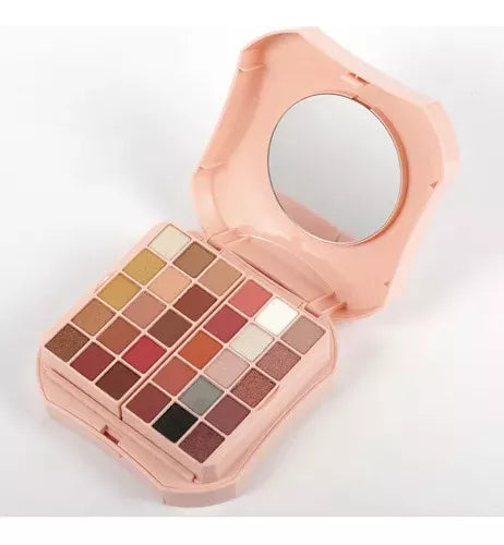Eyeshadow Palette with Retractable Mirror - Hayah Glow
