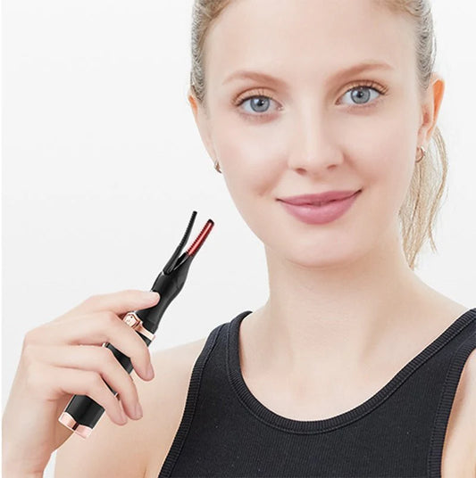 Rechargeable 360 Rotating Portable Eyelash Curler, Electric Heated Eyelashes Curler For Women Makeup Tools - Hayah Glow